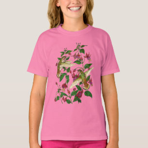 暗い赤紫色のアランのハチドリ Tシャツ