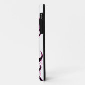 暗い赤紫色のフェスタのスカルの白 Case-Mate iPhoneケース (裏面/左)