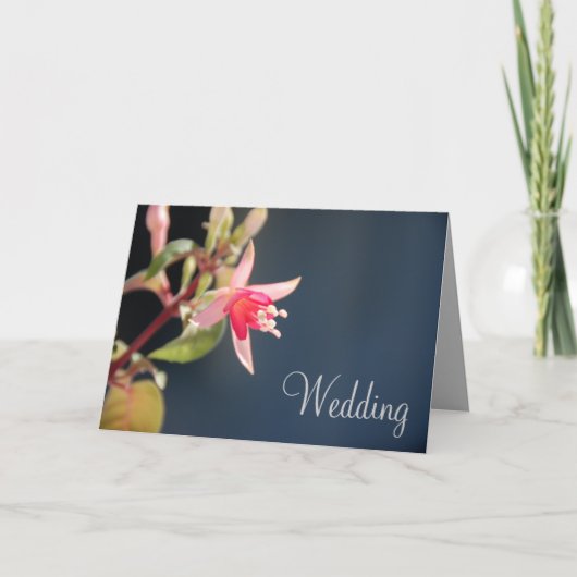 暗い赤紫色の結婚式招待状Card_variation 招待状 (正面)