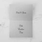 暗い赤紫色の結婚式招待状Card_variation 招待状 (内部)