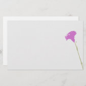 暗い赤紫色カーネーションフローラ 便箋 (正面/裏面)