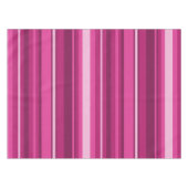 暗い赤紫色ストライプ テーブルクロス (正面(横))