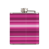 暗い赤紫色ストライプ フラスク (裏面)