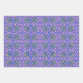 暗い赤紫色ドードルパーティー包装紙 ラッピングペーパーシート (正面3)