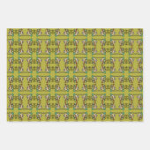 暗い赤紫色ドードルパーティー包装紙 ラッピングペーパーシート (正面2)