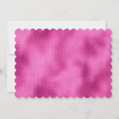 暗い赤紫色ホイルとオープンハート結婚式招待状 招待状 (裏面)