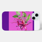 暗い赤紫色モダンパープルiPhone 15プラスケース Case-Mate iPhoneケース (裏面 (横))