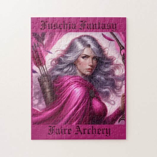 暗い赤紫色考古学 ジグソーパズル (縦)