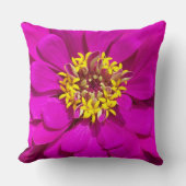 暗い赤紫色開花 クッション (正面)