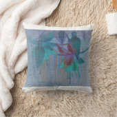 暗い赤紫色 クッション (ブランケット)