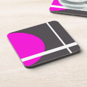 暗い赤紫色 コースター (左側)