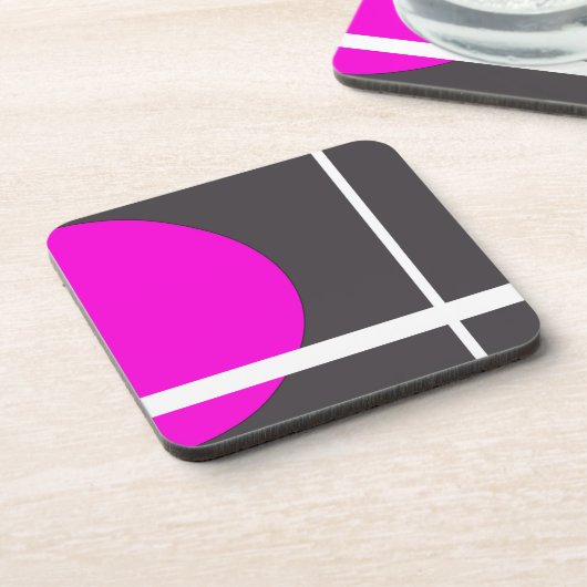 暗い赤紫色 コースター (左側)