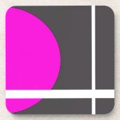 暗い赤紫色 コースター (正面)