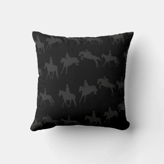 暗い跳躍の馬順序 クッション (裏面)