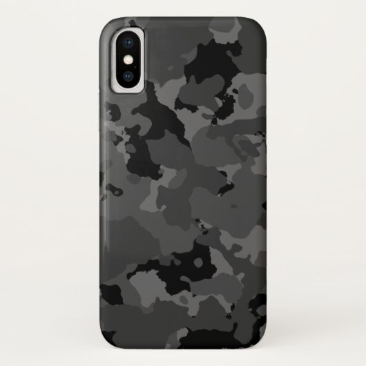 暗い迷彩柄パターン Case-Mate iPhoneケース (裏面)