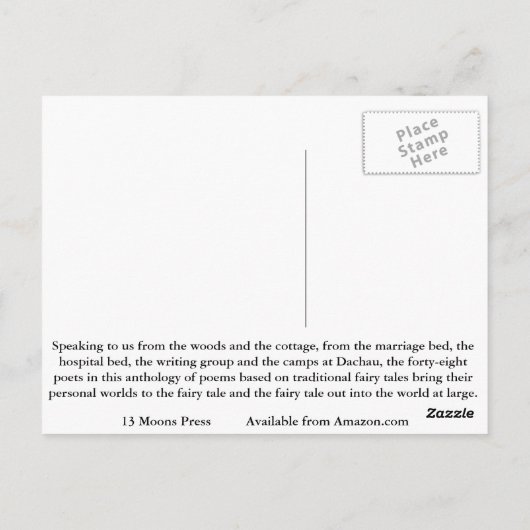 『暗い道のおとぎ話絵葉書』 ポストカード (裏面)