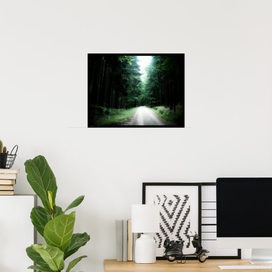 暗い道 ポスター (ホームオフィス)