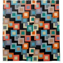 暗い部分の明るい正方形 シャワーカーテン