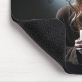 暗い部屋の女の子 マウスパッド (コーナー)