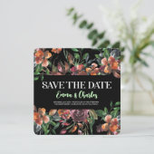 暗い野生の花が日付を保存 招待状 (スタンド正面)