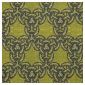 暗い金ゴールドのケルト族のドラゴンの鎖 ファブリック (見本)