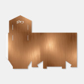 暗い金ゴールドパーソナライズされた優先ボックス フェイバーボックス (折り畳みなし)