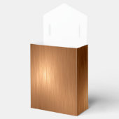 暗い金ゴールドパーソナライズされた優先ボックス フェイバーボックス (オープン)