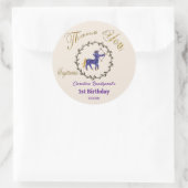 暗い金ゴールドフローラエンボス射手座〔占星術の〕十二宮図 ラウンドシール (バッグ)