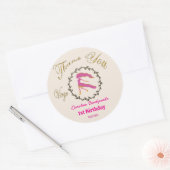 暗い金ゴールドフローラエンボス《星座》乙女座〔占星術の〕十二宮図 ラウンドシール (封筒)