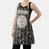 暗い金ゴールドフローラモノグラム エプロン (インサイチュ)