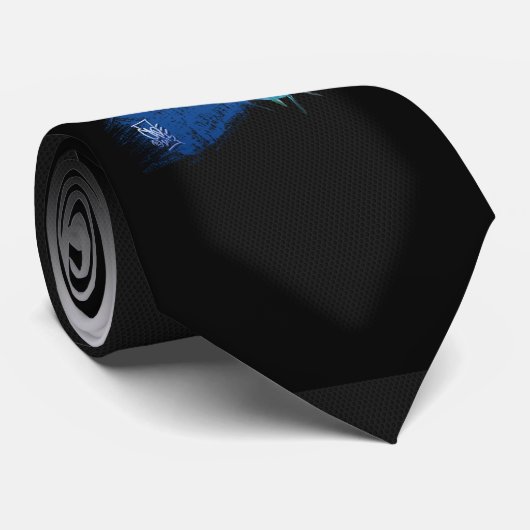 暗い金属の網の首のタイの空腹なマグロ ネクタイ (ロール)