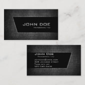 暗い金属 名刺 (正面/裏面)
