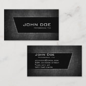 暗い金属 名刺 (正面/裏面)