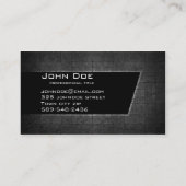 暗い金属 名刺 (裏面)
