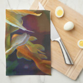 暗い金魚タオル キッチンタオル (四つ折り)