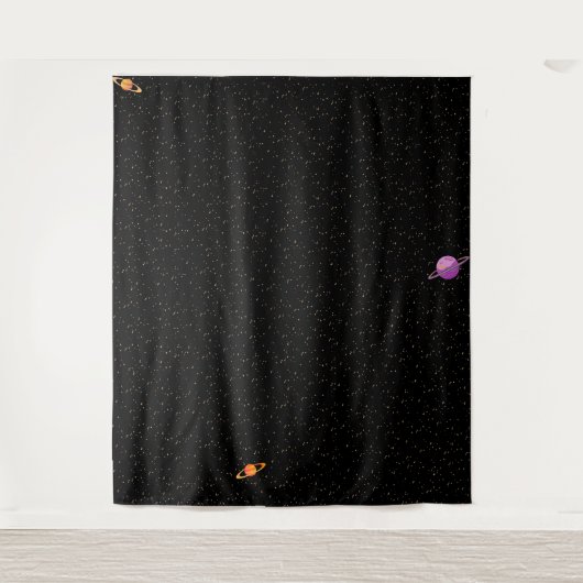 暗い銀河系背景 タペストリー (正面)