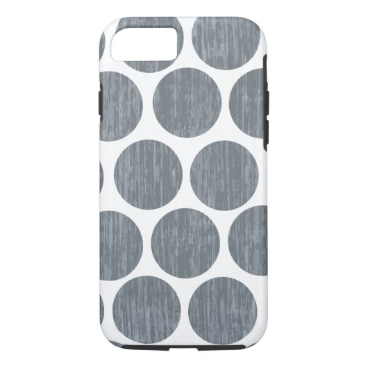 暗い鋼鉄灰色の動揺してな水玉模様のiPhone 7 Case-Mate iPhoneケース (裏面)