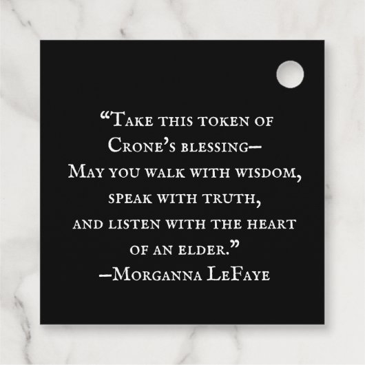 暗い開花の起伏の儀式 フェイバータグ (裏面)