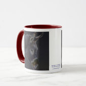 暗い陰のろば-馬の動物の救助 マグカップ (正面左)