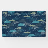 暗い雨の夜 横断幕 (横)