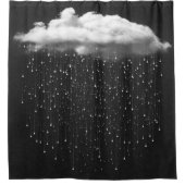 暗い雨雲 シャワーカーテン (正面)