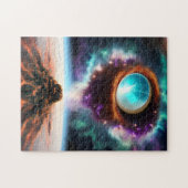 暗い雲から現れる天の重力体 ジグソーパズル (横)