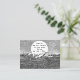 暗い雲のサンキューカード ノートカード