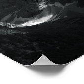 暗い雲の中を照らす太陽 ポスター (角)