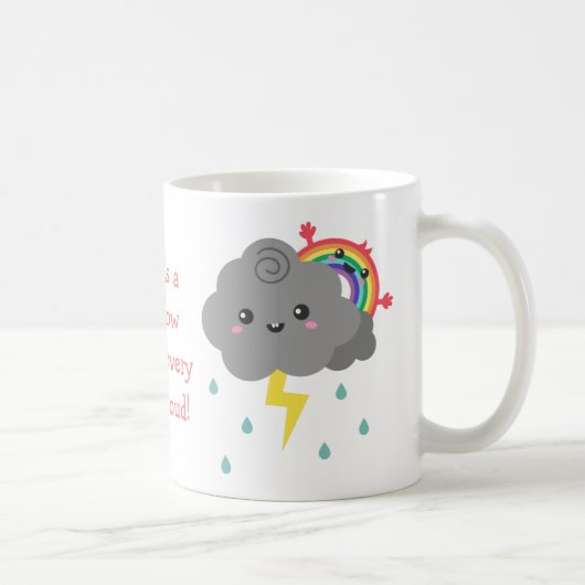 暗い雲の向こうは虹 コーヒーマグカップ (右)