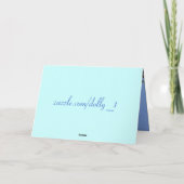 暗い雲の音を聞いて申し訳ない カード (裏面)