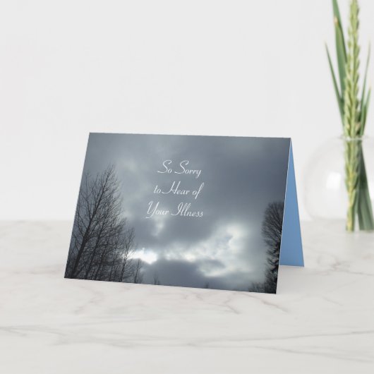 暗い雲の音を聞いて申し訳ない カード (正面)