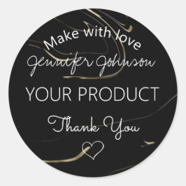 暗い霜降り ラウンドシール