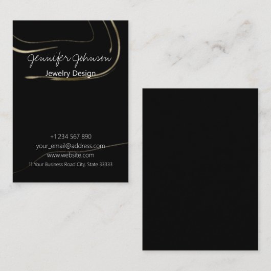 暗い霜降り 名刺 (正面/裏面)