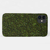 暗い青リンゴ色のグリッター Case-Mate iPhoneケース (裏面(横))